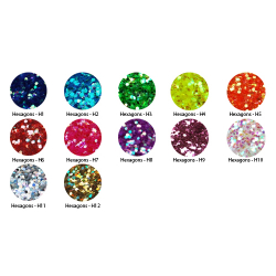 Nail-Artist Inlays - Hexagons 1mm