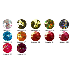 Nail-Artist Inlays - Hexagons 3mm